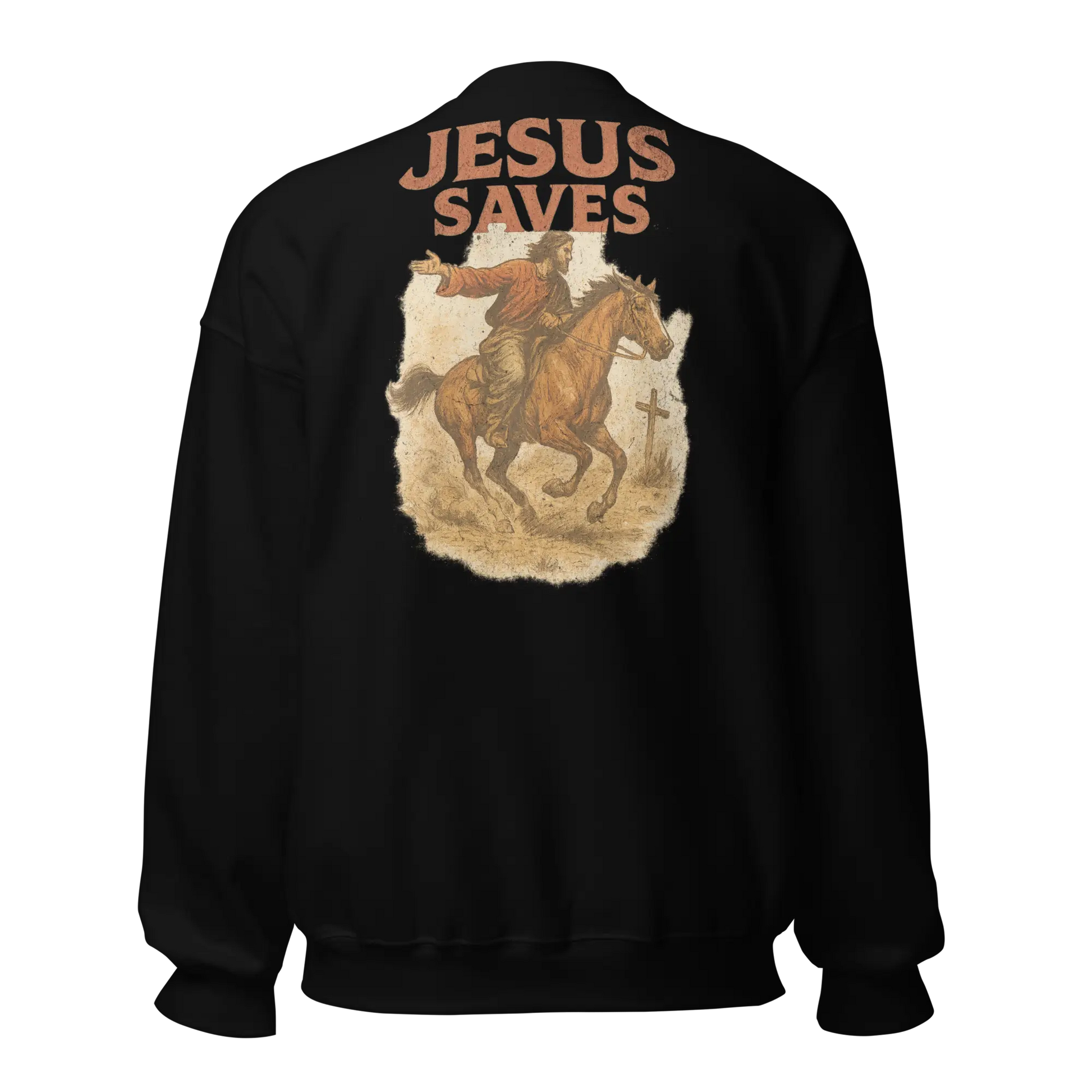 jesus saves black sweatshirt