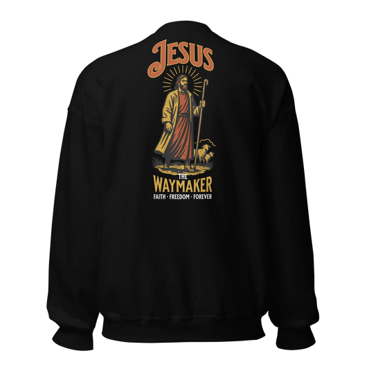 jesus black sweatshirt