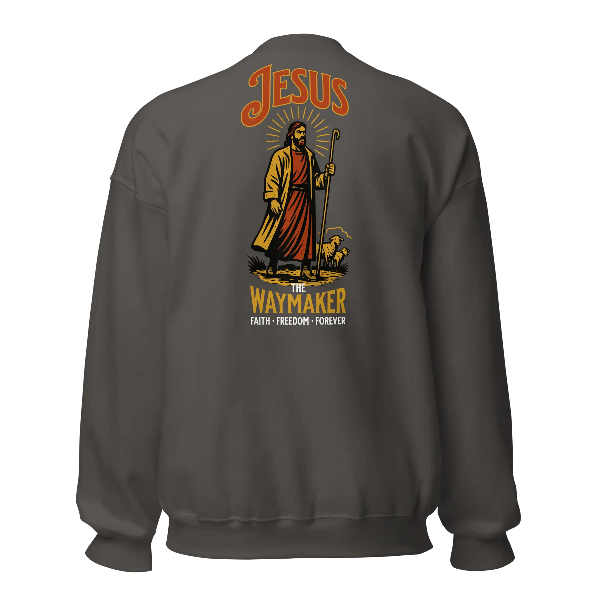 jesus charcoal sweatshirt
