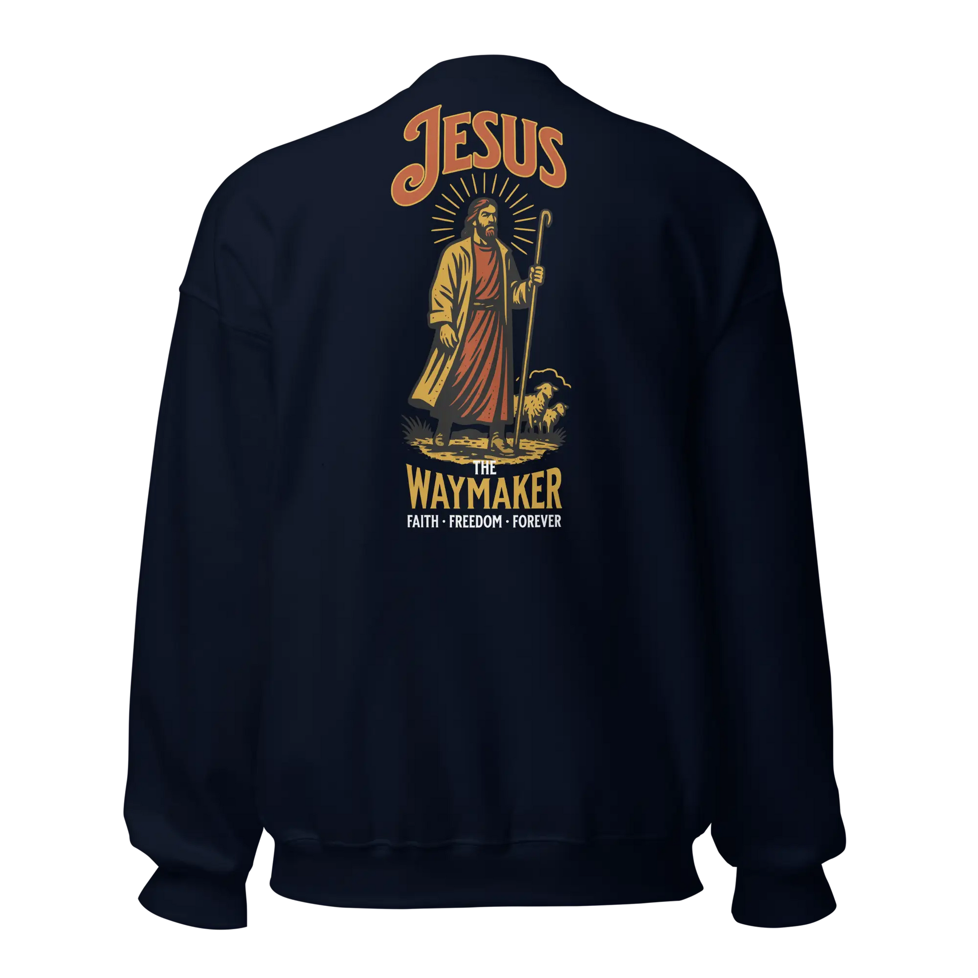 jesus navy sweatshirt