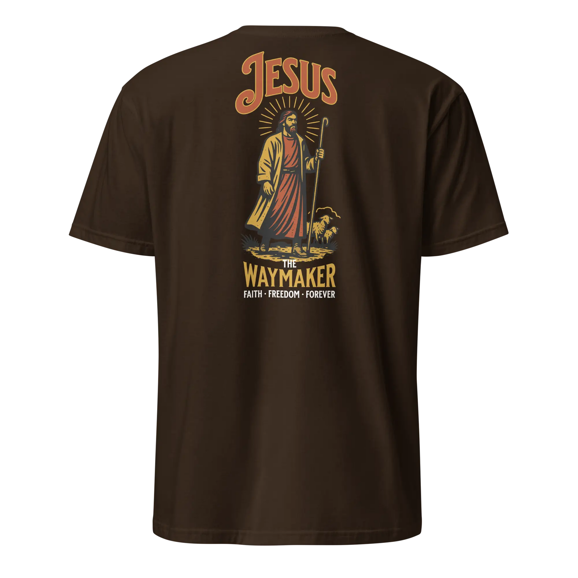 jesus brown t-shirt