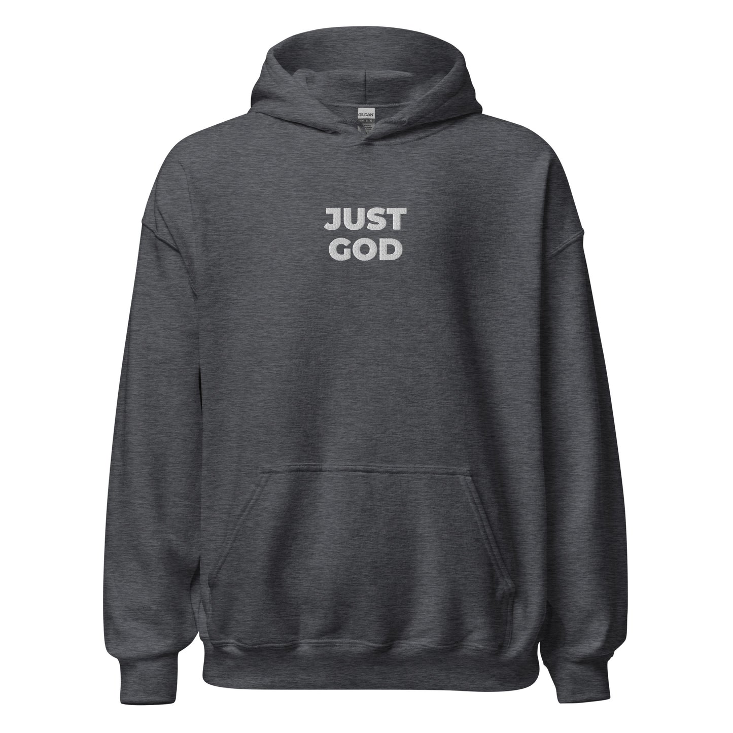 just god hoodie heather