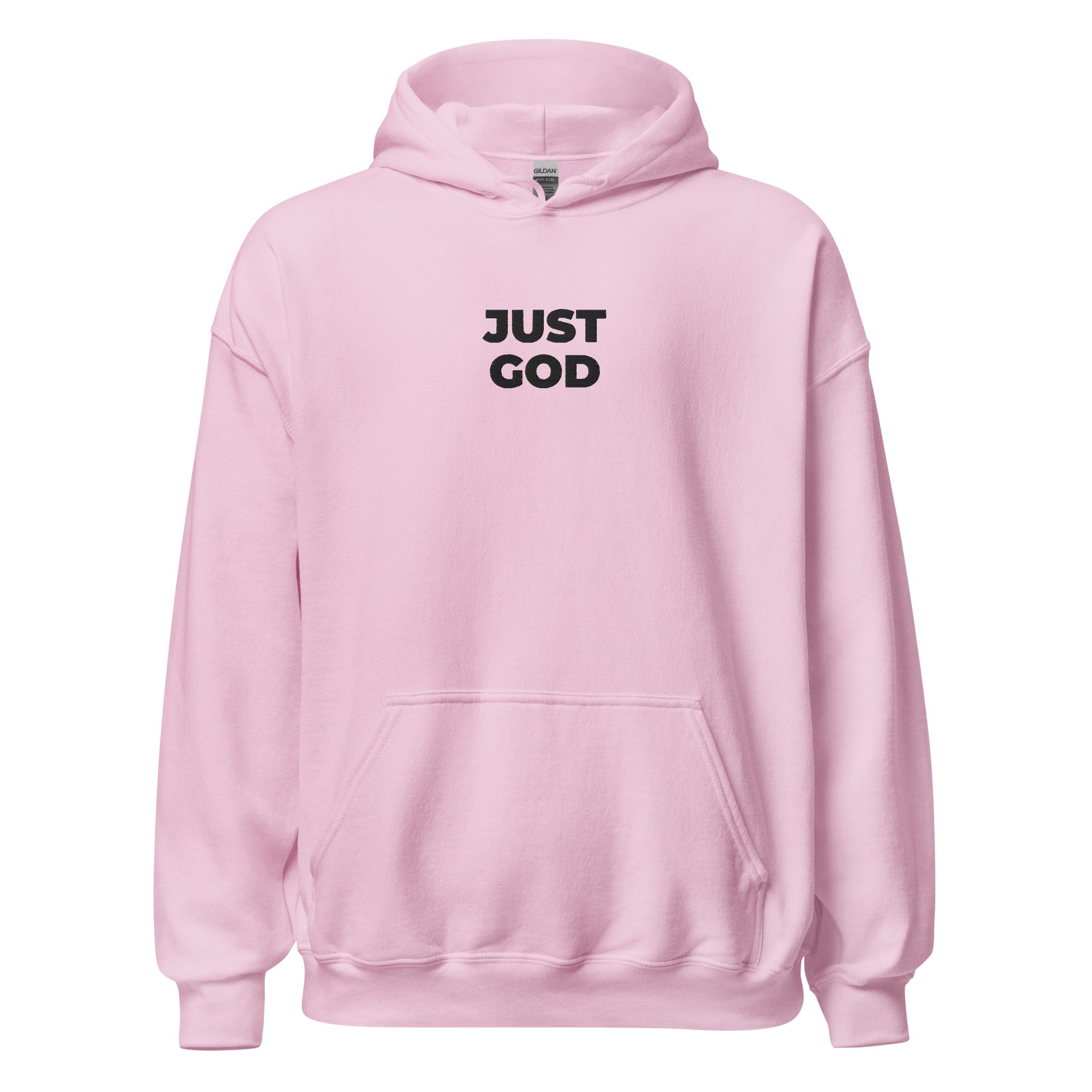 just god hoodie pink