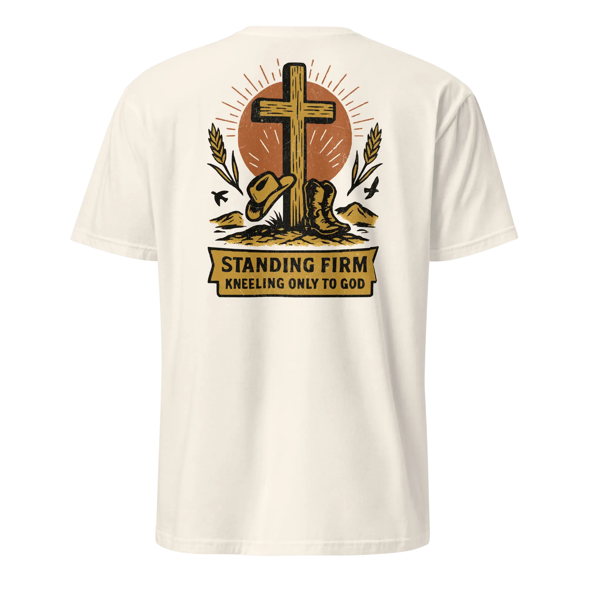 kneeling only to god t shirt natural