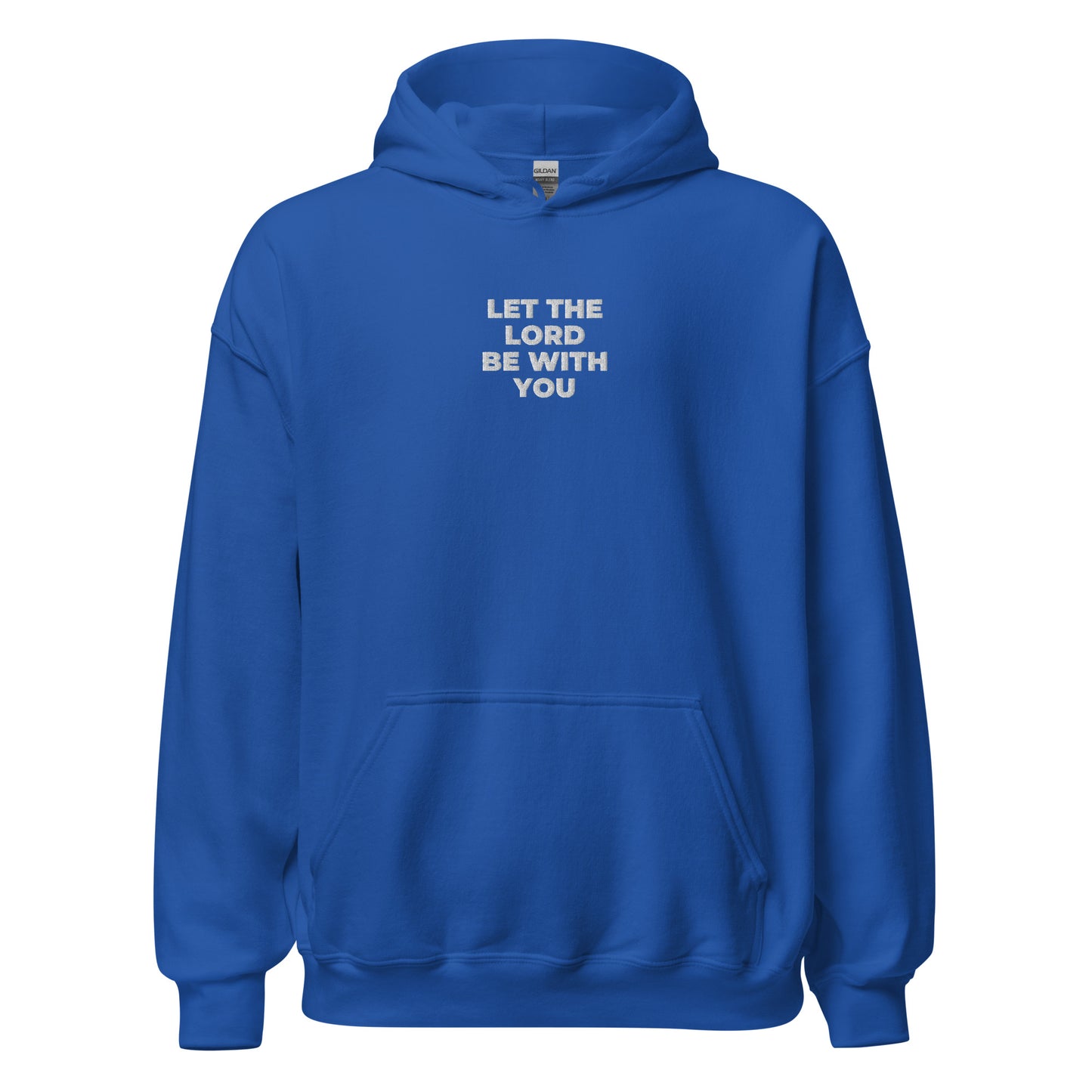 let the lord be with you hoodie blue