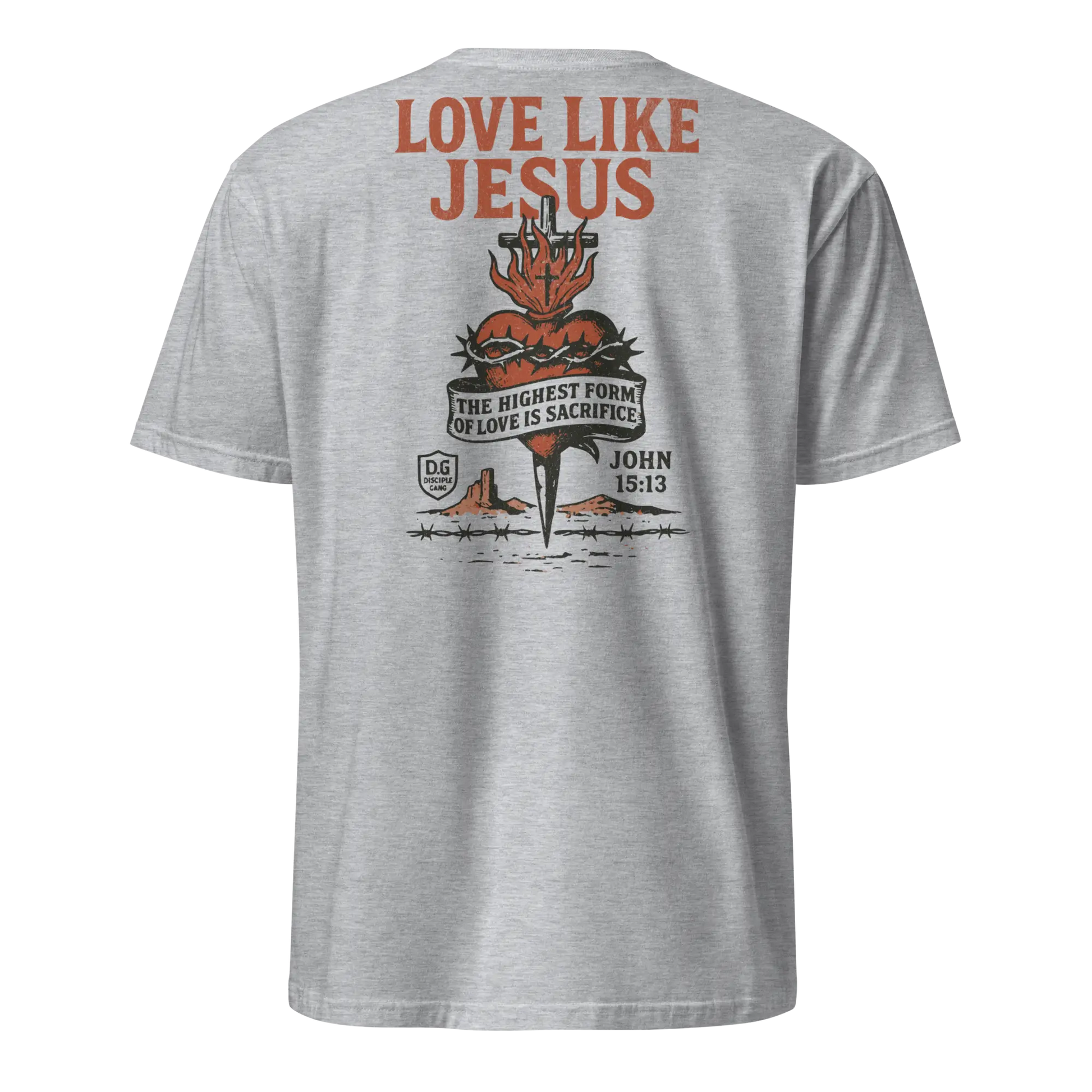 love like jesus gray shirt