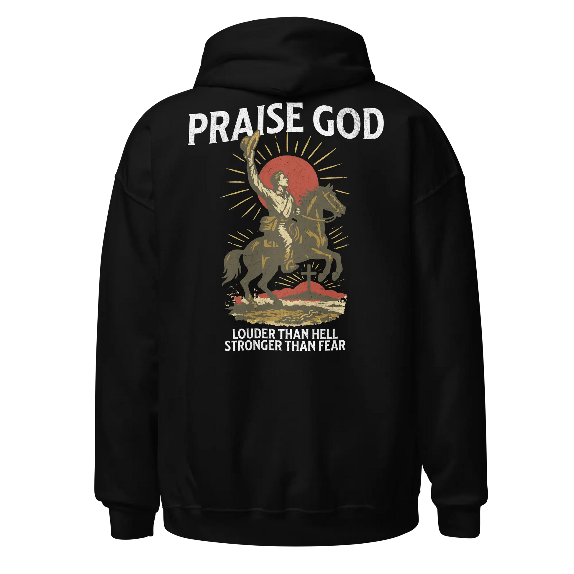 praise god black hoodie