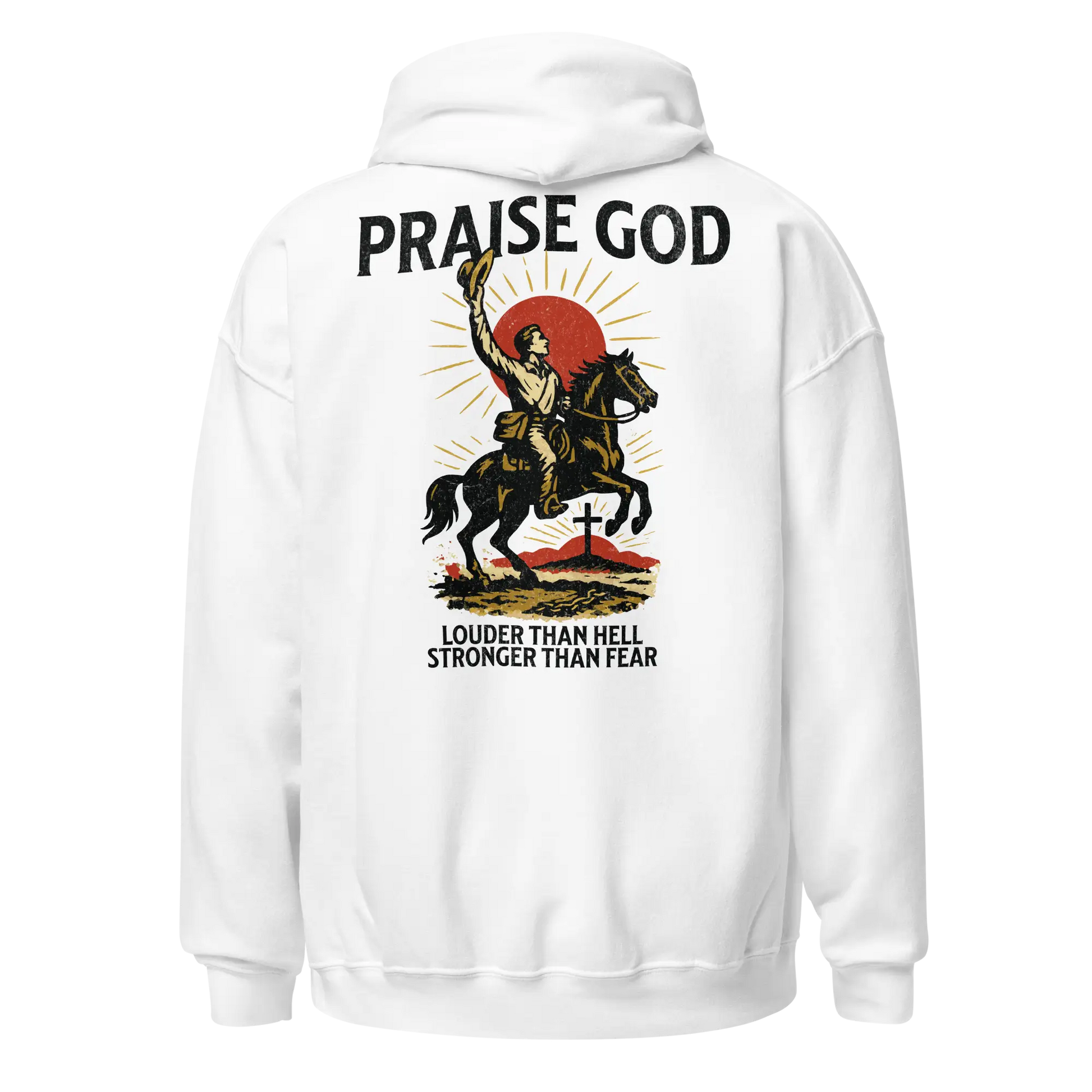 praise god white hoodie