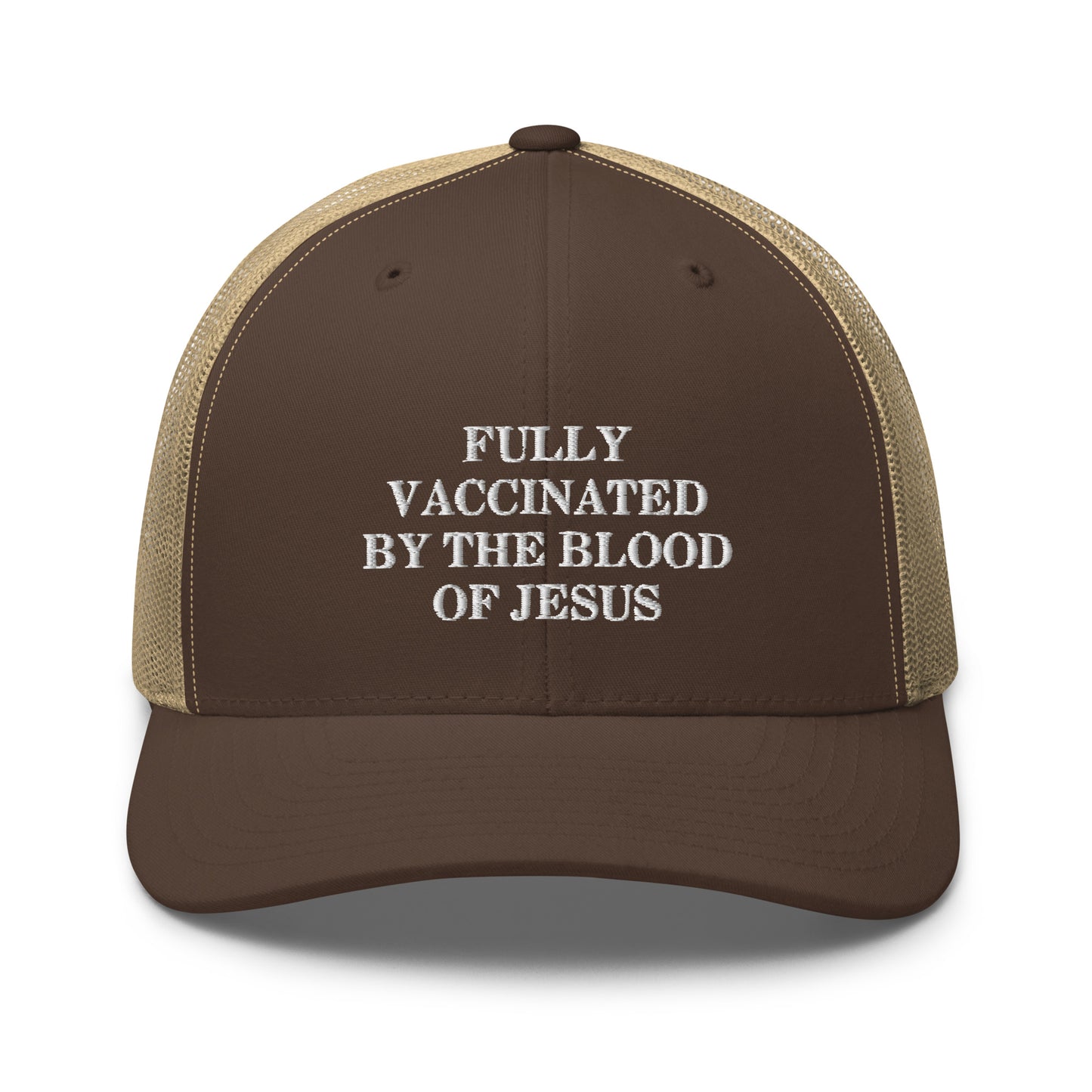 Fully Vaccinated by The Blood of Jesus Hat