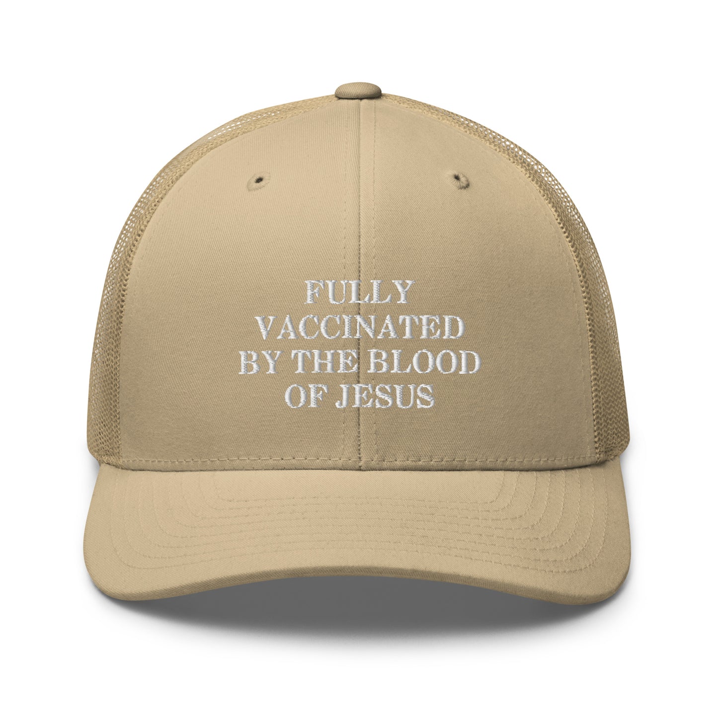 Fully Vaccinated by The Blood of Jesus Hat