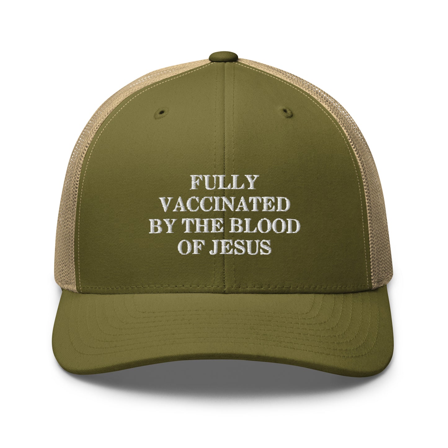 Fully Vaccinated by The Blood of Jesus Hat