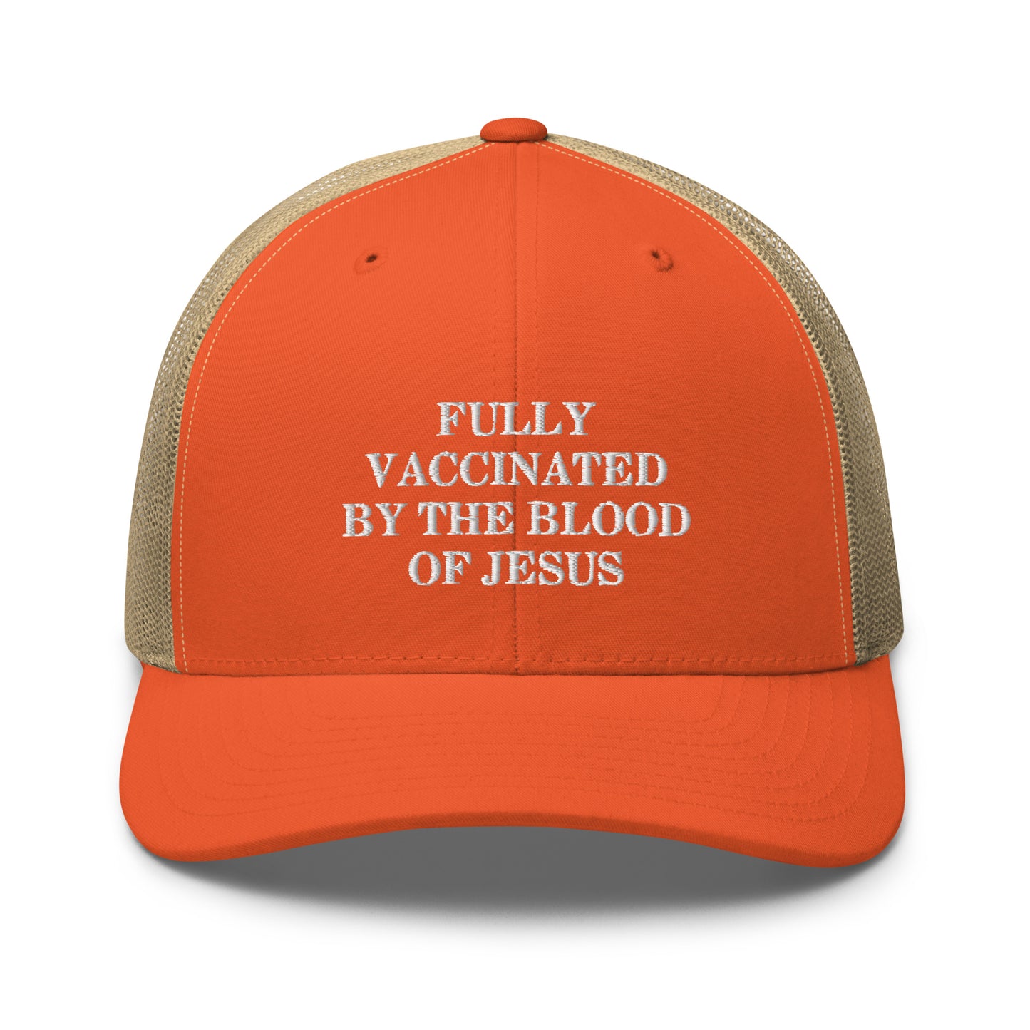 Fully Vaccinated by The Blood of Jesus Hat